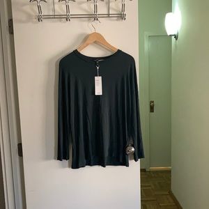 Eileen Fisher Dark green crew tunic